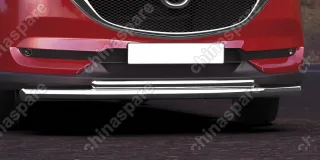 AFZDAMZCX17502 Защита переднего бампера d57+d42 двойная Arbori нерж. сталь для MAZDA CX-5 2017-нв
