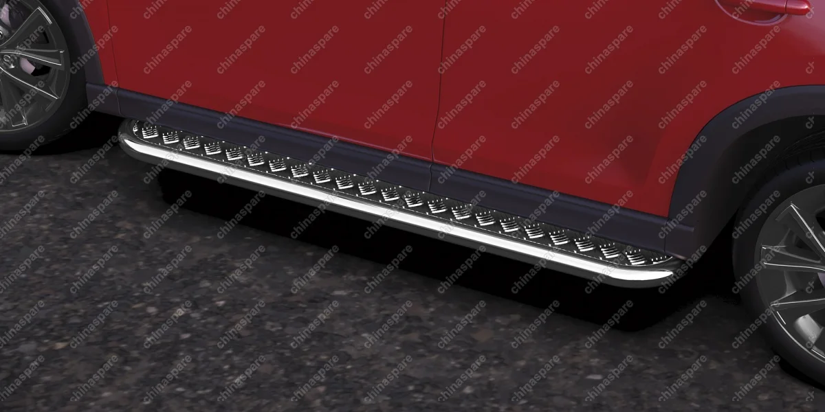 AFZDAMZCX17504 Защита порогов d42 с листом  Arbori нерж. сталь для MAZDA CX-5 2017-нв