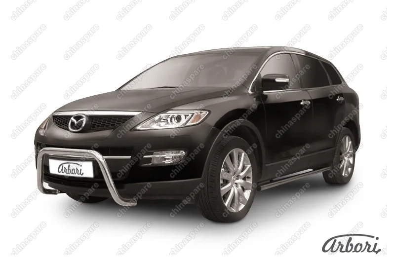 AFZDAMZCX902 Кенгурятник d57 низкий "мини" Arbori нерж. сталь для Mazda CX-9 2007-2012