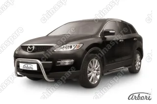 AFZDAMZCX902 Кенгурятник d57 низкий "мини" Arbori нерж. сталь для Mazda CX-9 2007-2012