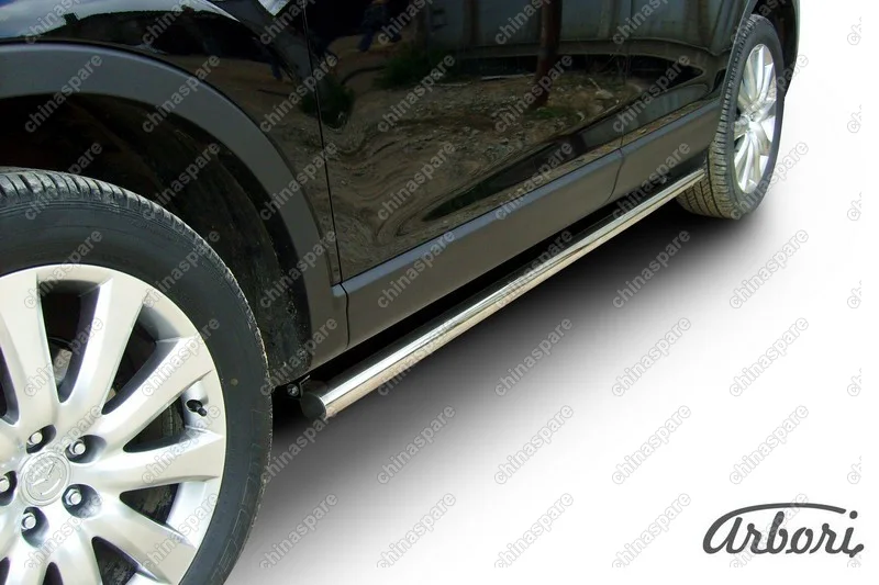 AFZDAMZCX907 Защита порогов d57 труба Arbori нерж. сталь для Mazda CX-9 2007-2012