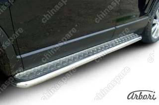 AFZDAMZCX908 Защита порогов d57 с листом Arbori нерж. сталь для Mazda CX-9 2007-2012