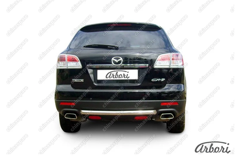 AFZDAMZCX910 Защита заднего бампера d57 короткая Arbori нерж. сталь для Mazda CX-9 2007-2012