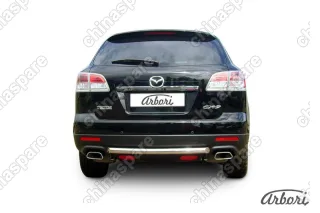 AFZDAMZCX910 Защита заднего бампера d57 короткая Arbori нерж. сталь для Mazda CX-9 2007-2012