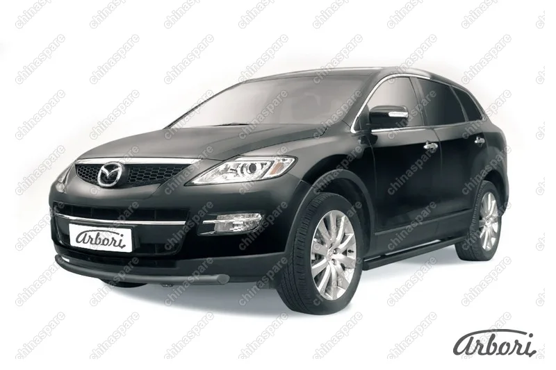 AFZDAMZCX904B Защита переднего бампера d57 Arbori черн. для Mazda CX-9 2007-2012