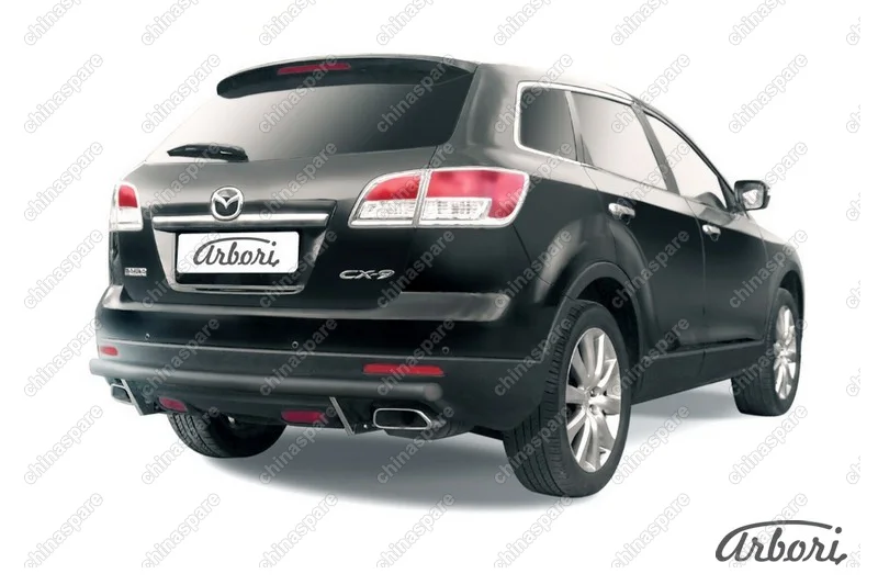 AFZDAMZCX909B Защита заднего бампера d57 Arbori черн. для Mazda CX-9 2007-2012