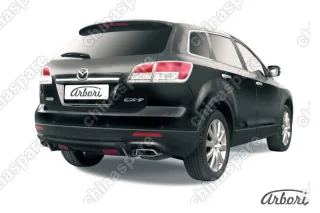 AFZDAMZCX910B Защита заднего бампера d57 короткая Arbori черн. для Mazda CX-9 2007-2012