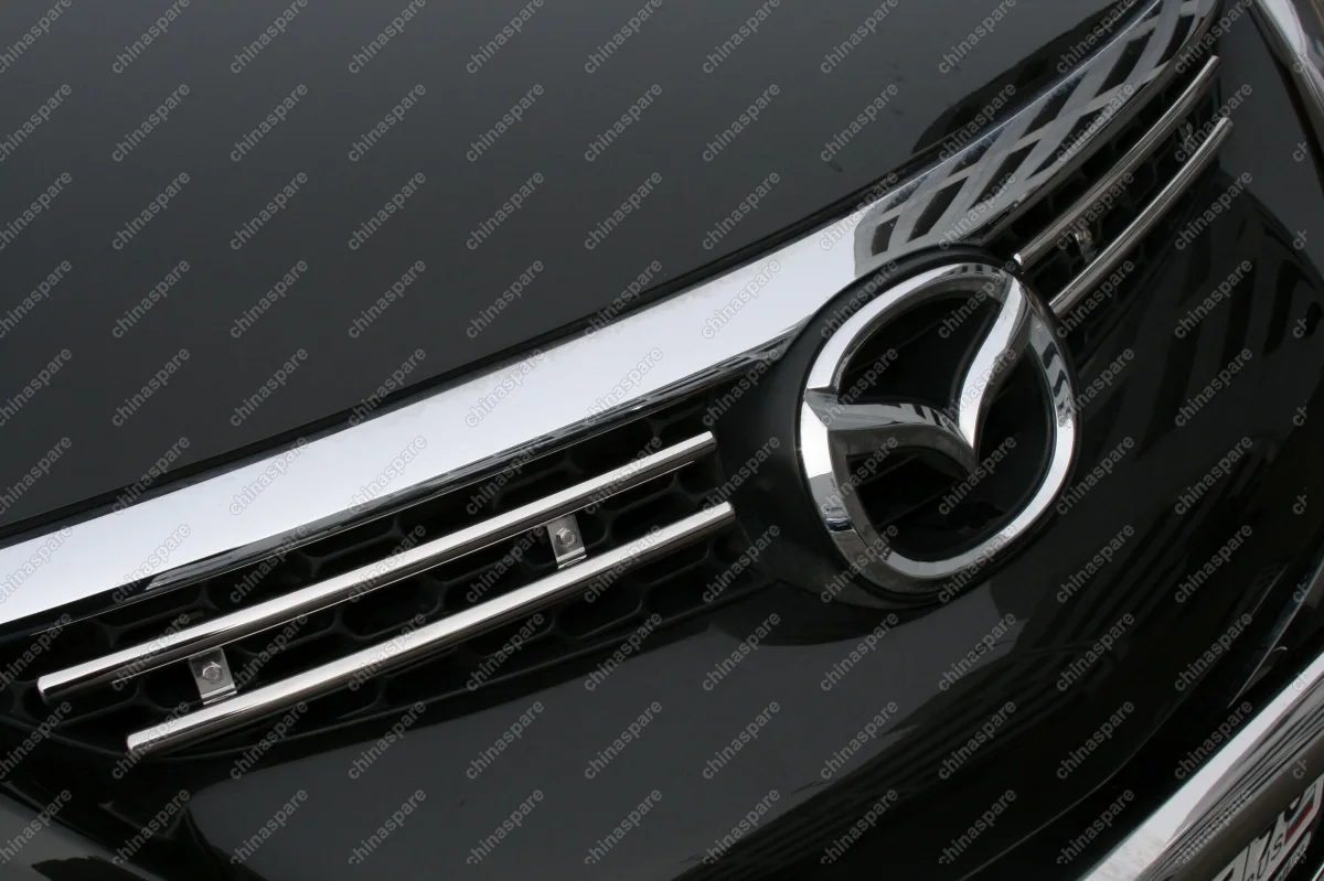 MACX922201 Декоративные элементы решётки радиатора верхние d16 двойные (компл 2шт) "Mazda CX-9" 2008-2012 хром, MACX.92.2201