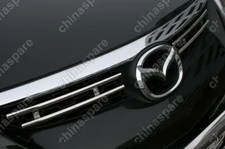 MACX922201 Декоративные элементы решётки радиатора верхние d16 двойные (компл 2шт) "Mazda CX-9" 2008-2012 хром, MACX.92.2201