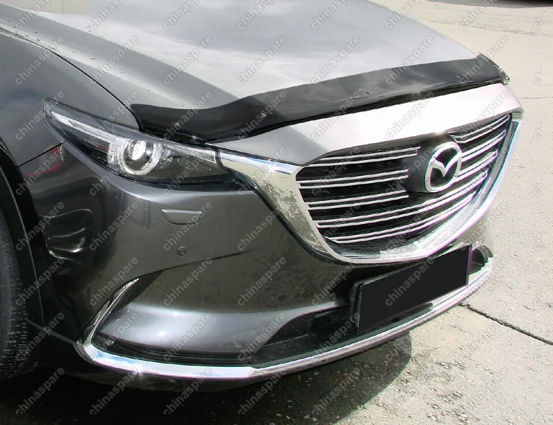 NLDSMACX91712 Дефлектор капота MAZDA CX-9, 2017-, темный