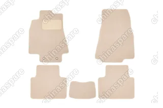 KLEVER04342522112kh Коврики в салон Klever Premium MERSEDES-BENZ A-Class W169 5D АКПП 2004-2012, хб., 5 шт. (текстиль, беже