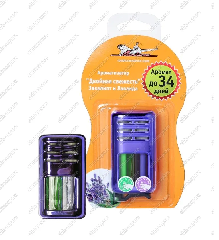 Ароматизатор на дефлектор гелевый Двойная свежесть эвкалипт и лаванда