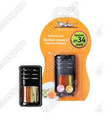 Ароматизатор на дефлектор гелевый Двойная свежесть персик и имбирь