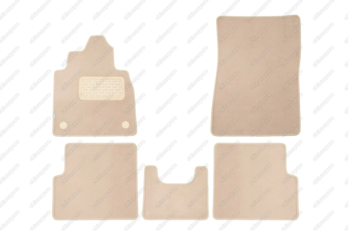 KLEVER04342022112kh Коврики в салон Klever Premium MERSEDES-BENZ G-Class W463 (с подстаканниками) АКПП 2006->, внед., 5 шт. (текстиль, бежевые)