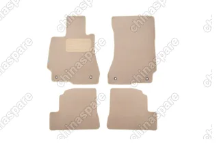 KLEVER04340222112kh Коврики в салон Klever Premium MERSEDES-BENZ S-Class W221 2005-2013, сед., 4 шт. (текстиль, бежевые)