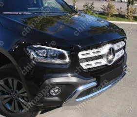 NLDSMERX1712 Дефлектор капота для Mercedes X-Class, 2017-, темный
