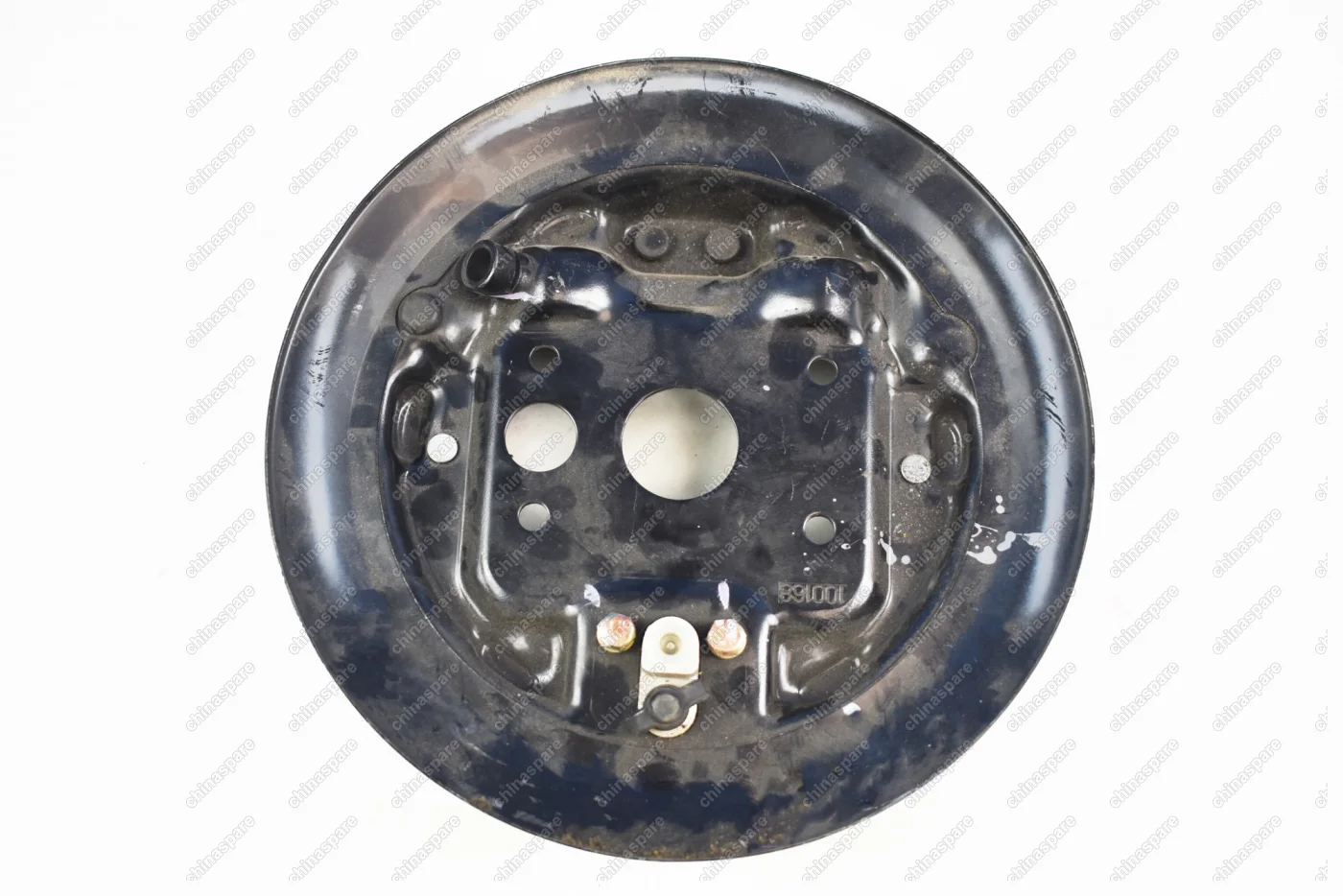 Щит заднего тормоза в сборе (MANDO) Правый Hafei Brio