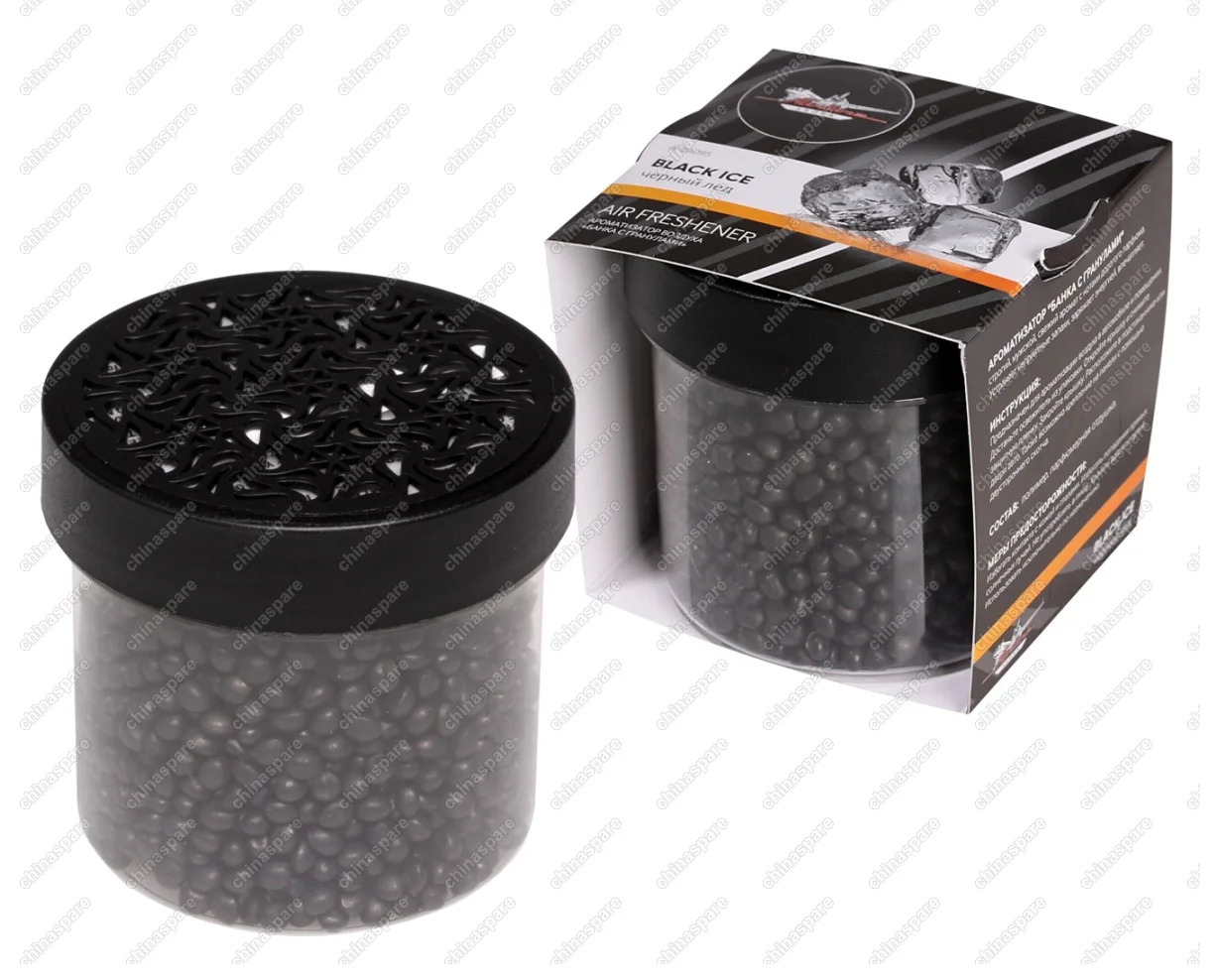 Ароматизатор Банка с гранулами черный лед