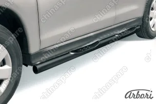 Защита порогов d76 с проступями Arbori черн. для Mitsubishi ASX 2015-2018
