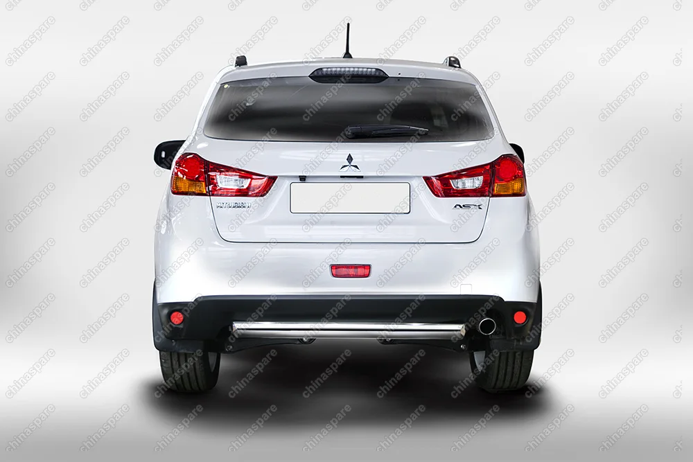 Защита задняя овальная 75х42 "Mitsubishi ASX" 2013-, MASX.75.1680