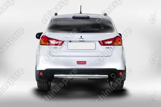 Защита задняя овальная 75х42 "Mitsubishi ASX" 2013-, MASX.75.1680