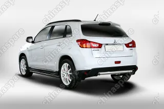 Защита задняя овальная 75х42 "Mitsubishi ASX" 2013-, MASX.75.1680