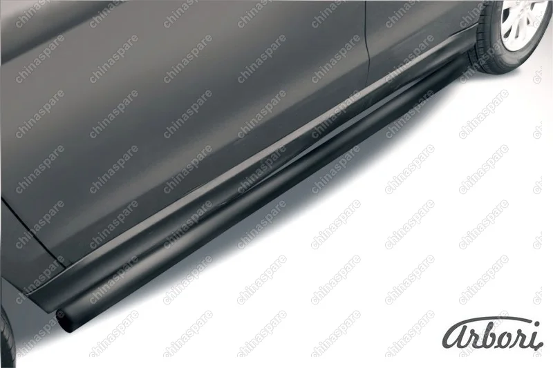 Защита порогов d57 труба Arbori черн. для MITSUBISHI ASX 2014-нв