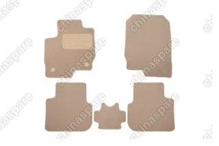 KLEVER04350222112kh Коврики в салон Klever Premium MITSUBISHI Colt VII 5D АКПП 2003-2013, хб., 5 шт. (текстиль, бежевые)