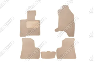 KLEVER04352822112kh Коврики в салон Klever Premium MITSUBISHI i-MIEV 2011->, хб., 5 шт. (текстиль, бежевые)