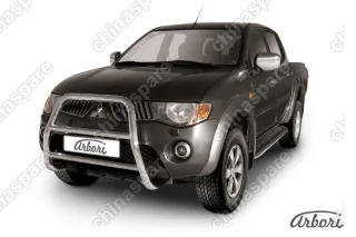 AFZDAML06 Кенгурятник d57 высокий  Arbori нерж. сталь для MITSUBISHI L200 2006-2015