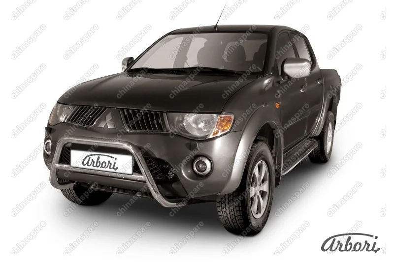 AFZDAML08 Кенгурятник d57 низкий  Arbori нерж. сталь для MITSUBISHI L200 2006-2015