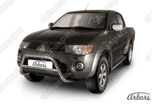 AFZDAML08 Кенгурятник d57 низкий  Arbori нерж. сталь для MITSUBISHI L200 2006-2015