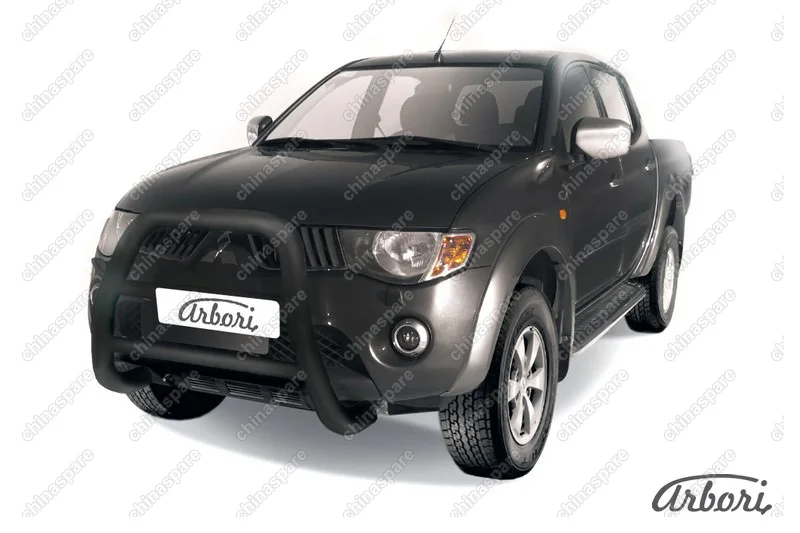 AFZDAML02B Кенгурятник d76 высокий Arbori черн. для MITSUBISHI L200 2006-2015