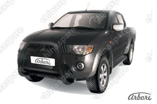 AFZDAML02B Кенгурятник d76 высокий Arbori черн. для MITSUBISHI L200 2006-2015
