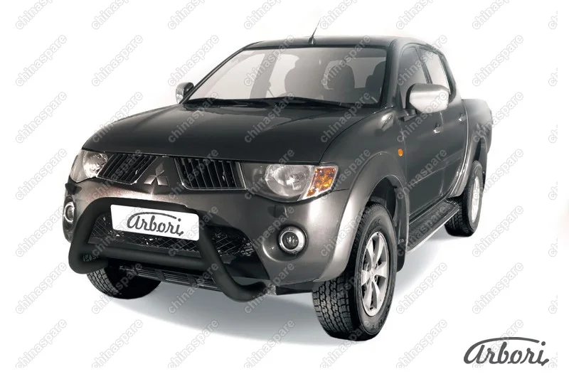 AFZDAML04B Кенгурятник d76 низкий Arbori черн. для MITSUBISHI L200 2006-2015