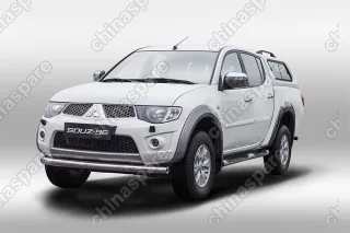 MITL485042 Защита переднего бампера труба d76,Mitsubishi L200 2014-, MITL.48.5042