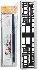 Рамка под номерной знак Хром