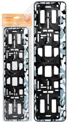 Рамка под номерной знак, камуфляж Зима