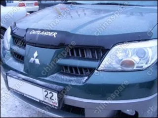 NLDSMIOUT0012L Дефлектор капота темный MITSUBISHI OUTLANDER (Logo) 2000-2007