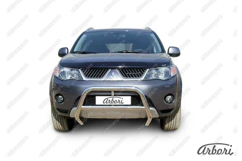 AFZDAMXL03 Кенгурятник d57 низкий  Arbori нерж. сталь для Mitsubishi OUTLANDER XL 2007-2009