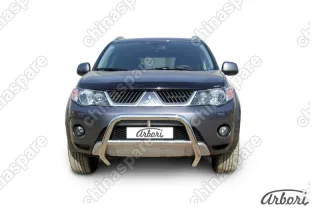 AFZDAMXL03 Кенгурятник d57 низкий  Arbori нерж. сталь для Mitsubishi OUTLANDER XL 2007-2009