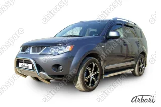 AFZDAMXL03 Кенгурятник d57 низкий  Arbori нерж. сталь для Mitsubishi OUTLANDER XL 2007-2009