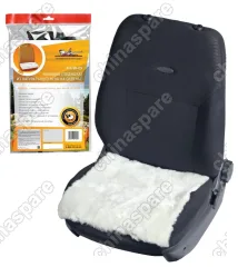 Накидка (подушка) из натурального меха на сиденье, цвет белый