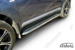 AFZDAMXL10 Защита порогов d42 с листом Arbori нерж. сталь для Mitsubishi OUTLANDER XL 2007-2009