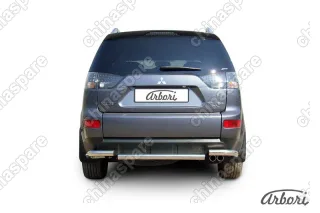 AFZDAMXL11 Защита заднего бампера d57 Arbori нерж. сталь для Mitsubishi OUTLANDER XL 2007-2009