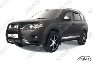 AFZDAMXL01B Кенгурятник d57 высокий  Arbori черн. для Mitsubishi OUTLANDER XL 2007-2009