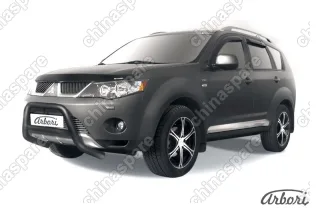 AFZDAMXL03B Кенгурятник d57 низкий  Arbori черн. для Mitsubishi OUTLANDER XL 2007-2009