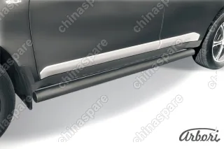 AFZDAMXL09B Защита порогов d76 труба Arbori черн. для Mitsubishi OUTLANDER XL 2007-2009