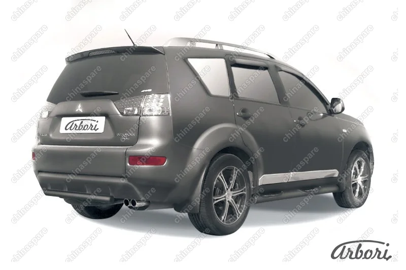 AFZDAMXL11B Защита заднего бампера d57 Arbori черн. для Mitsubishi OUTLANDER XL 2007-2009