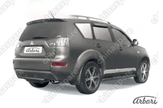 AFZDAMXL11B Защита заднего бампера d57 Arbori черн. для Mitsubishi OUTLANDER XL 2007-2009